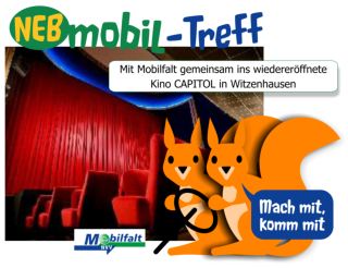 Mobilfalt in Neu-Eichenberg. Gemeinsam ins Kino Capitol in Witzenhausen