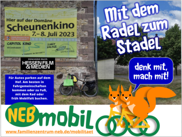 Mit dem Fahrrad zum Scheunenkino in Neu-Eichenberg