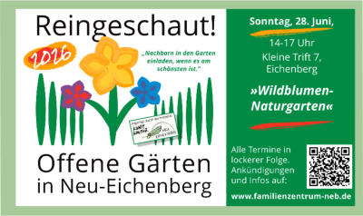 Offene Gärten in Neu Eichenberg