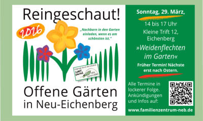 Offene Gärten in Neu Eichenberg