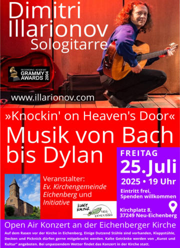 Dimitri Illarionov Sologitarre • »Knockin' on Heaven's Door« – Musik von Bach bis Dylan