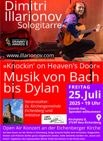 Dimitri Illarionov Sologitarre • »Knockin' on Heaven's Door« – Musik von Bach bis Dylan