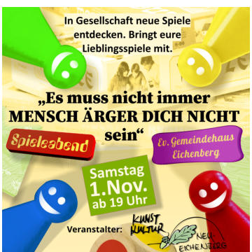 Spieleabend in Eichenberg Dorf