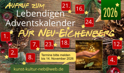 Aufruf zum Lebendigen Adventskalender 2026