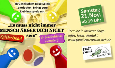 Offener Spieleabend im Evangelischen Gemeindehaus Eichenberg 